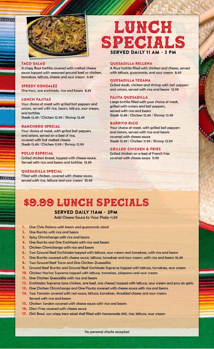 Los Charros Menu - Image 2